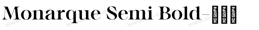 Monarque Semi Bold字体转换
